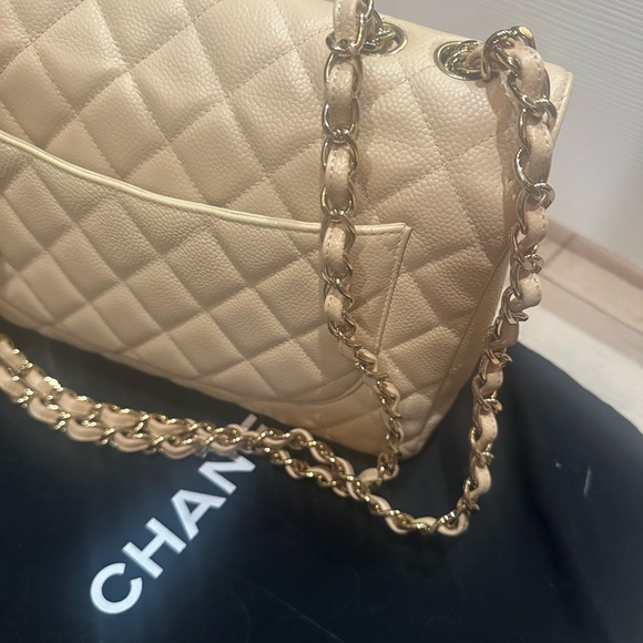 Chanel pre-owned jumbo single flap 2009-2010 - Picture 4 of 11